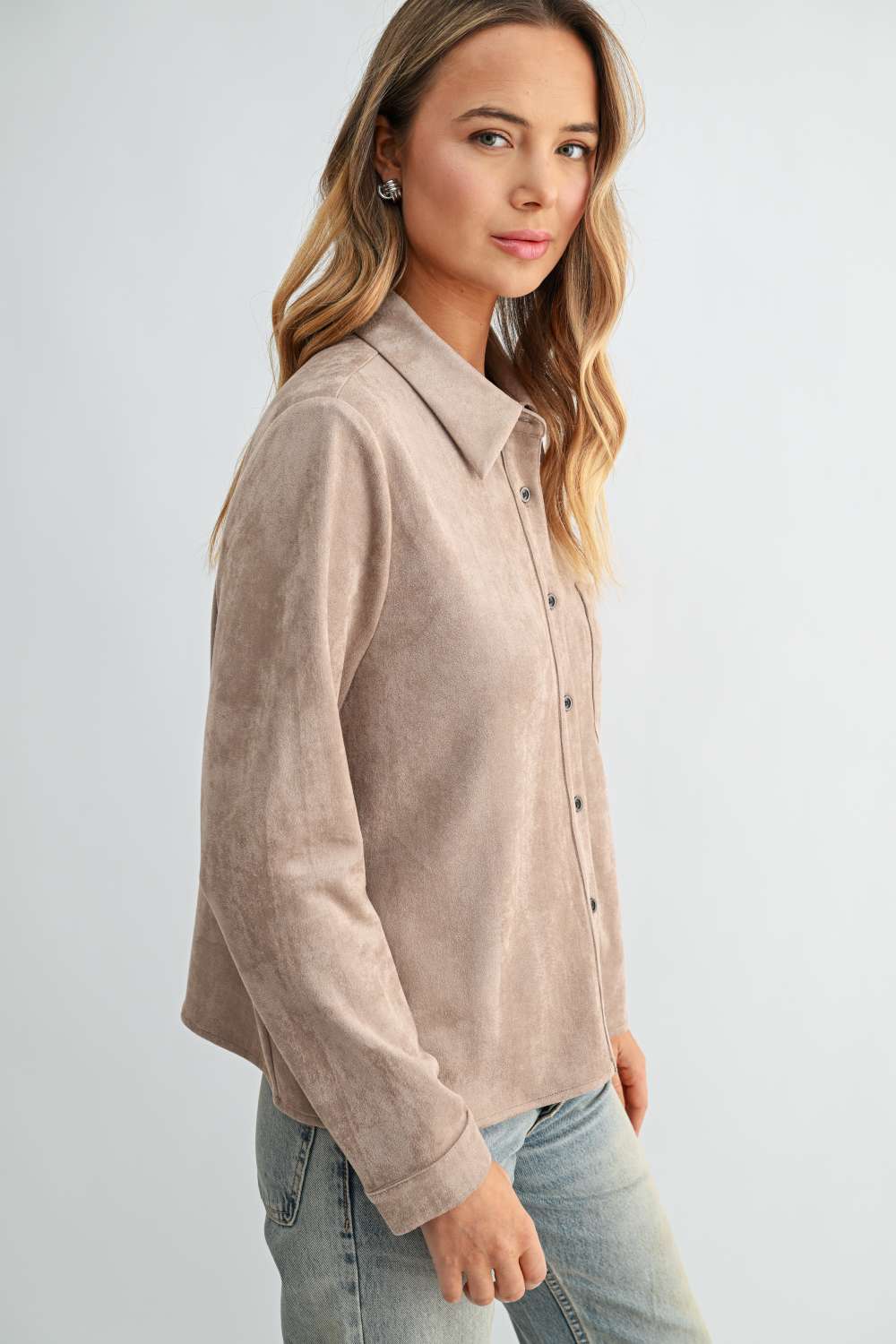 Azalea Stretch Suede Top
