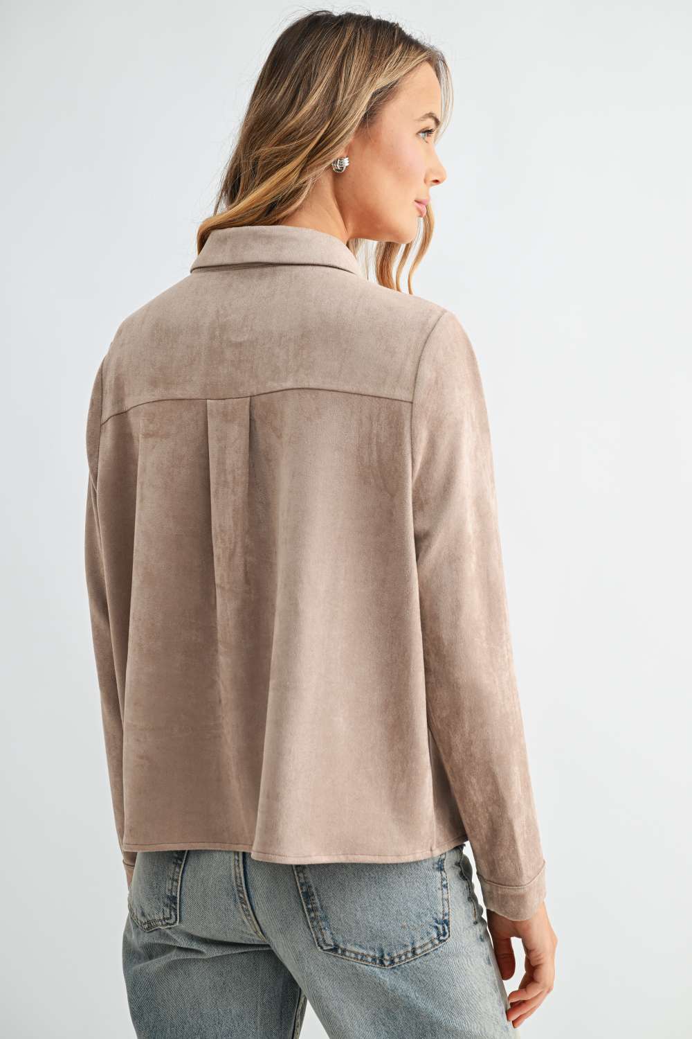 Azalea Stretch Suede Top