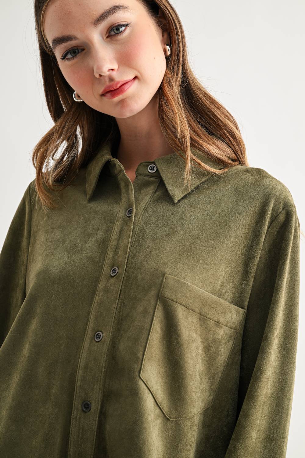 Azalea Stretch Suede Top