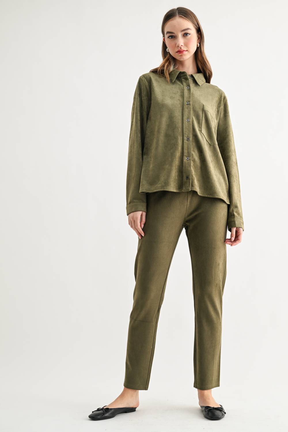 Azalea Stretch Suede Top