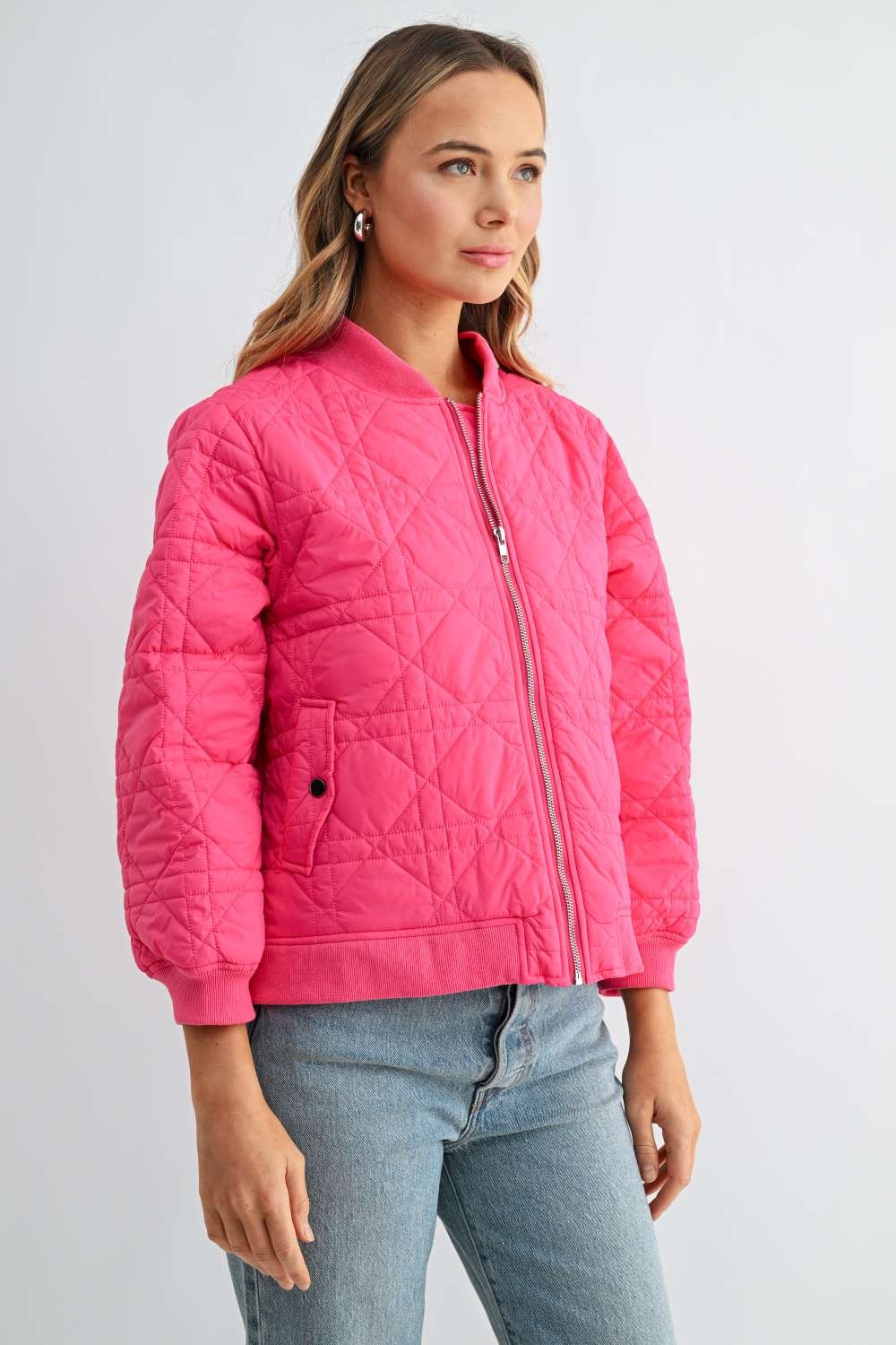 Janessa Quilted Bomber Jacket