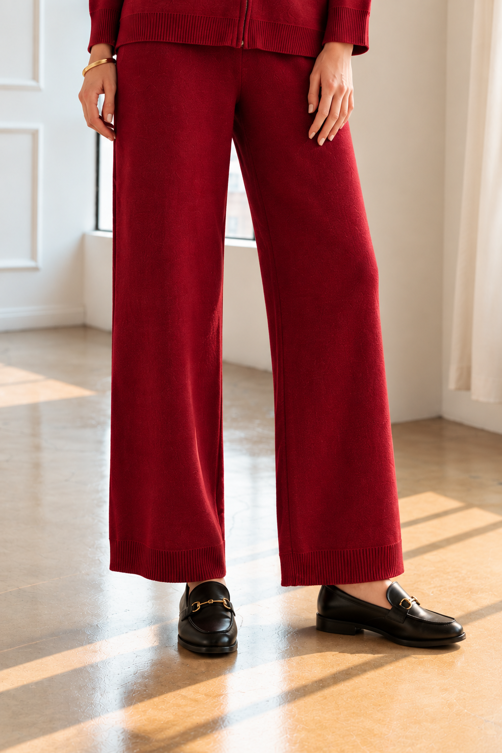 Sia Straight Leg Knit Pants