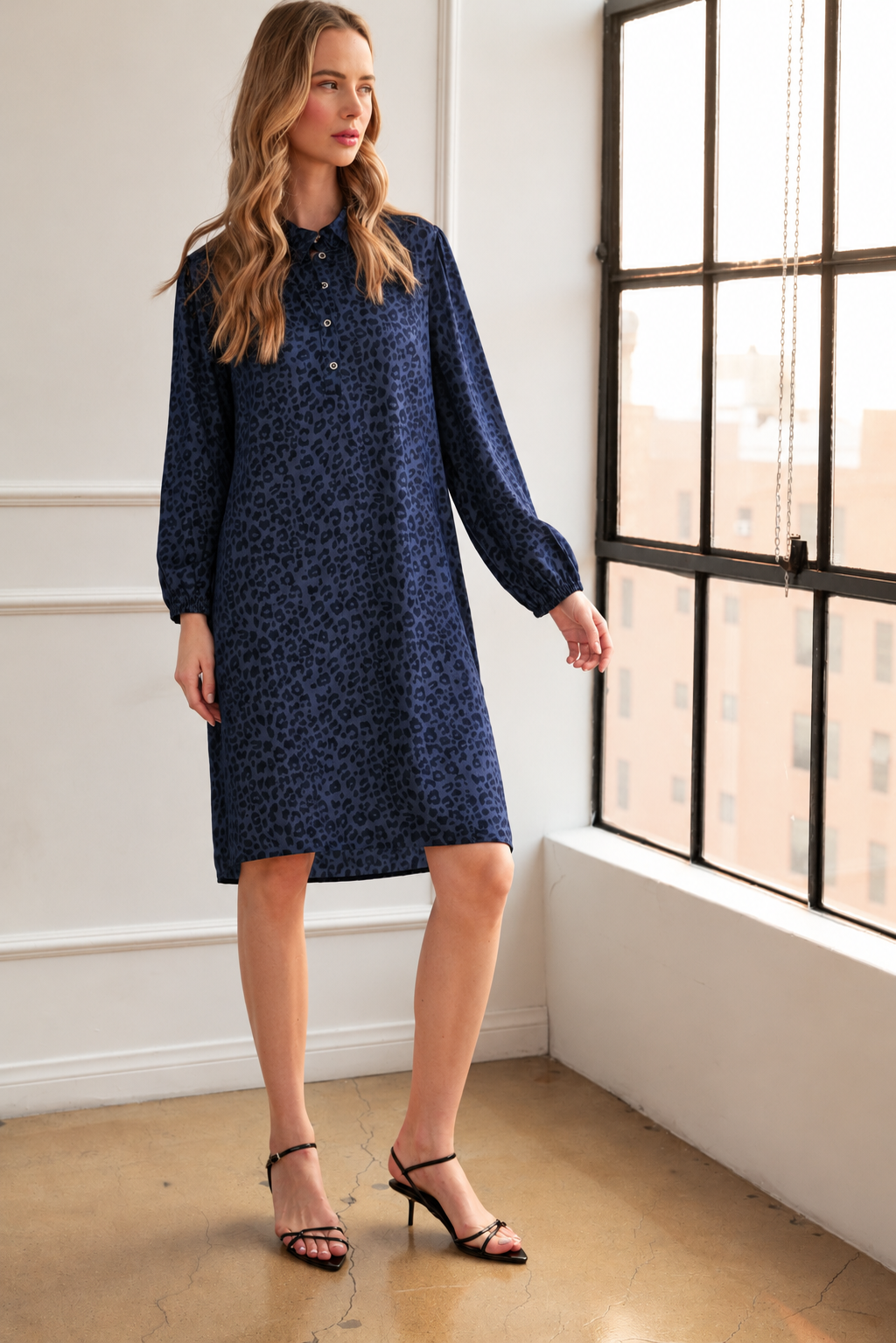 Diana Woven Animal Print Dress