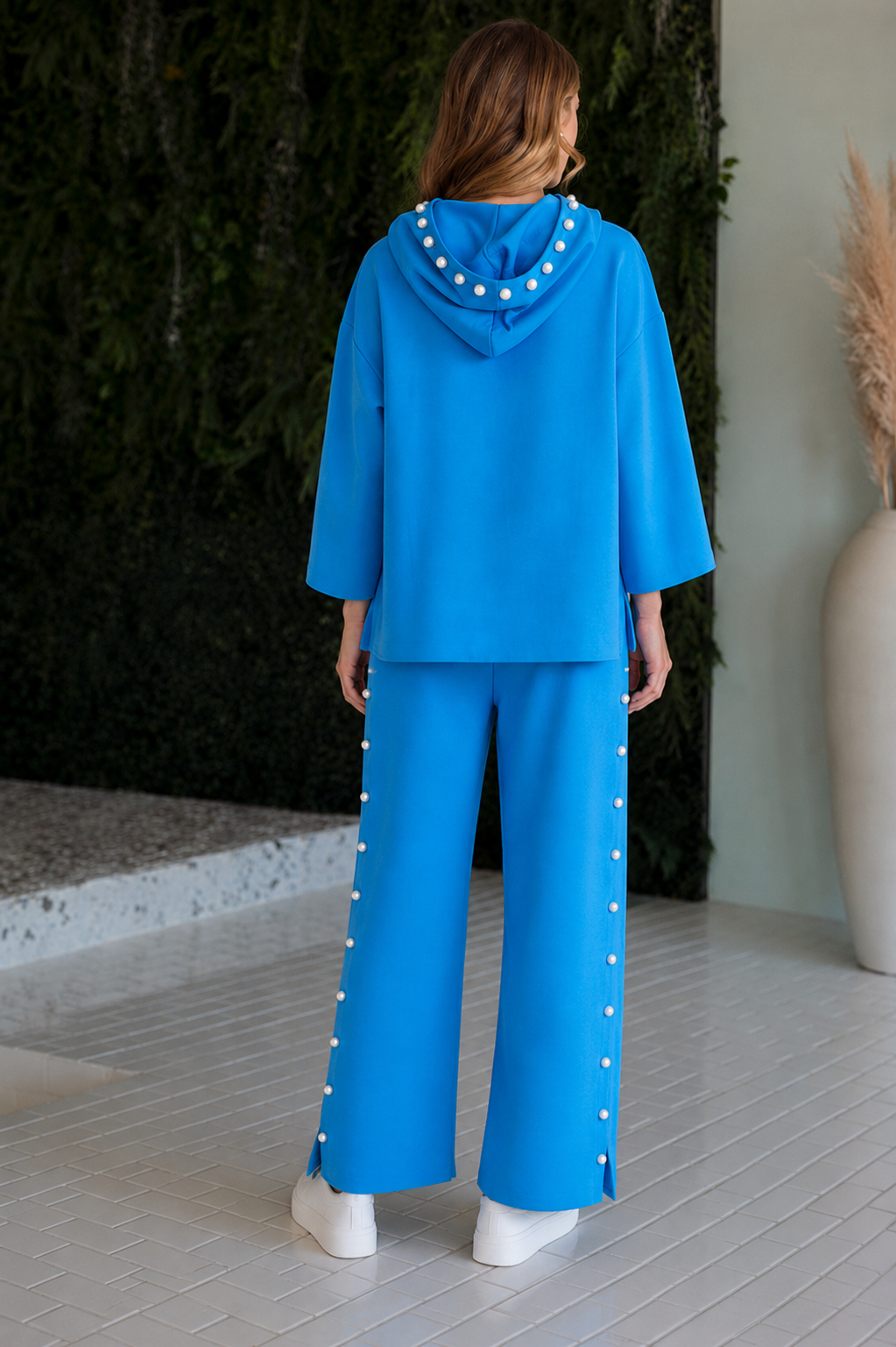 Farrah French Scuba Pearl Pant