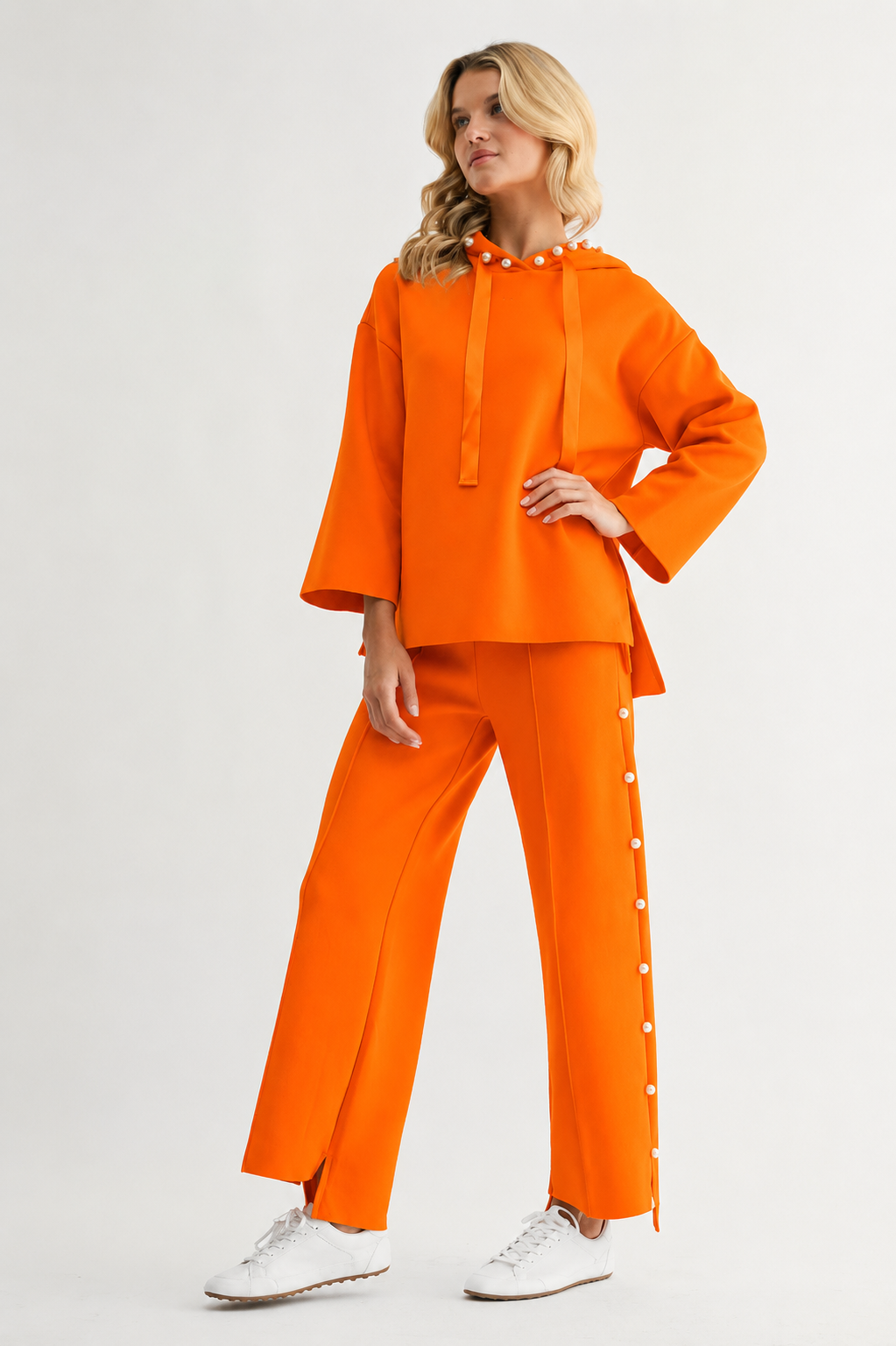 Farrah French Scuba Pearl Pant