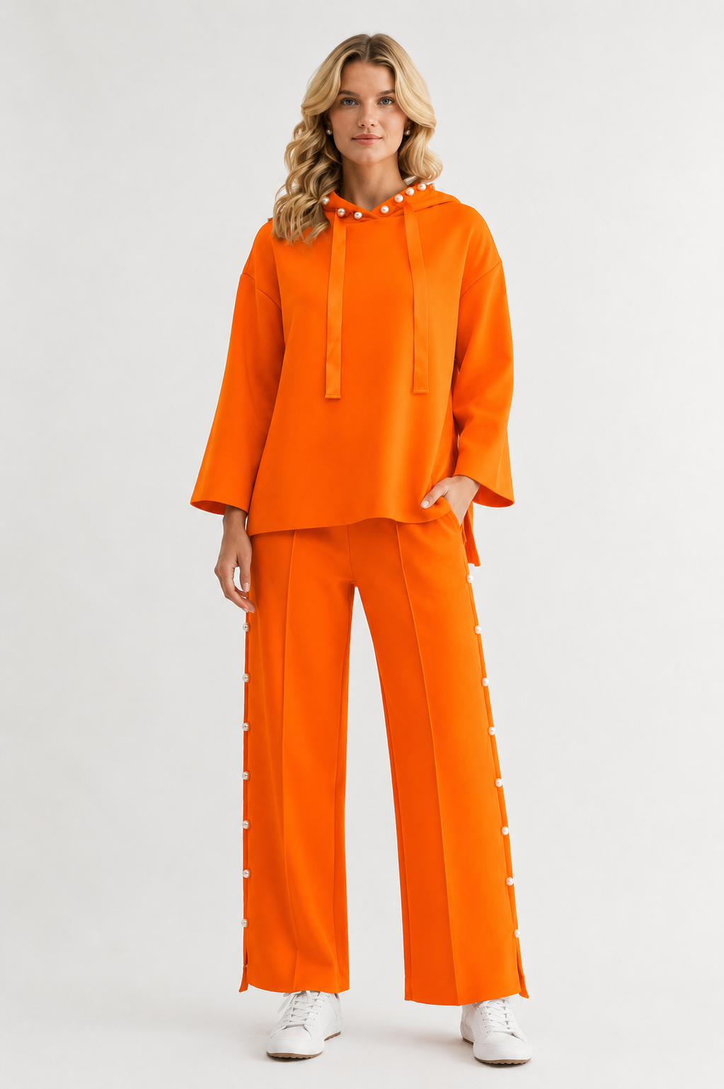 Farrah French Scuba Pearl Pant