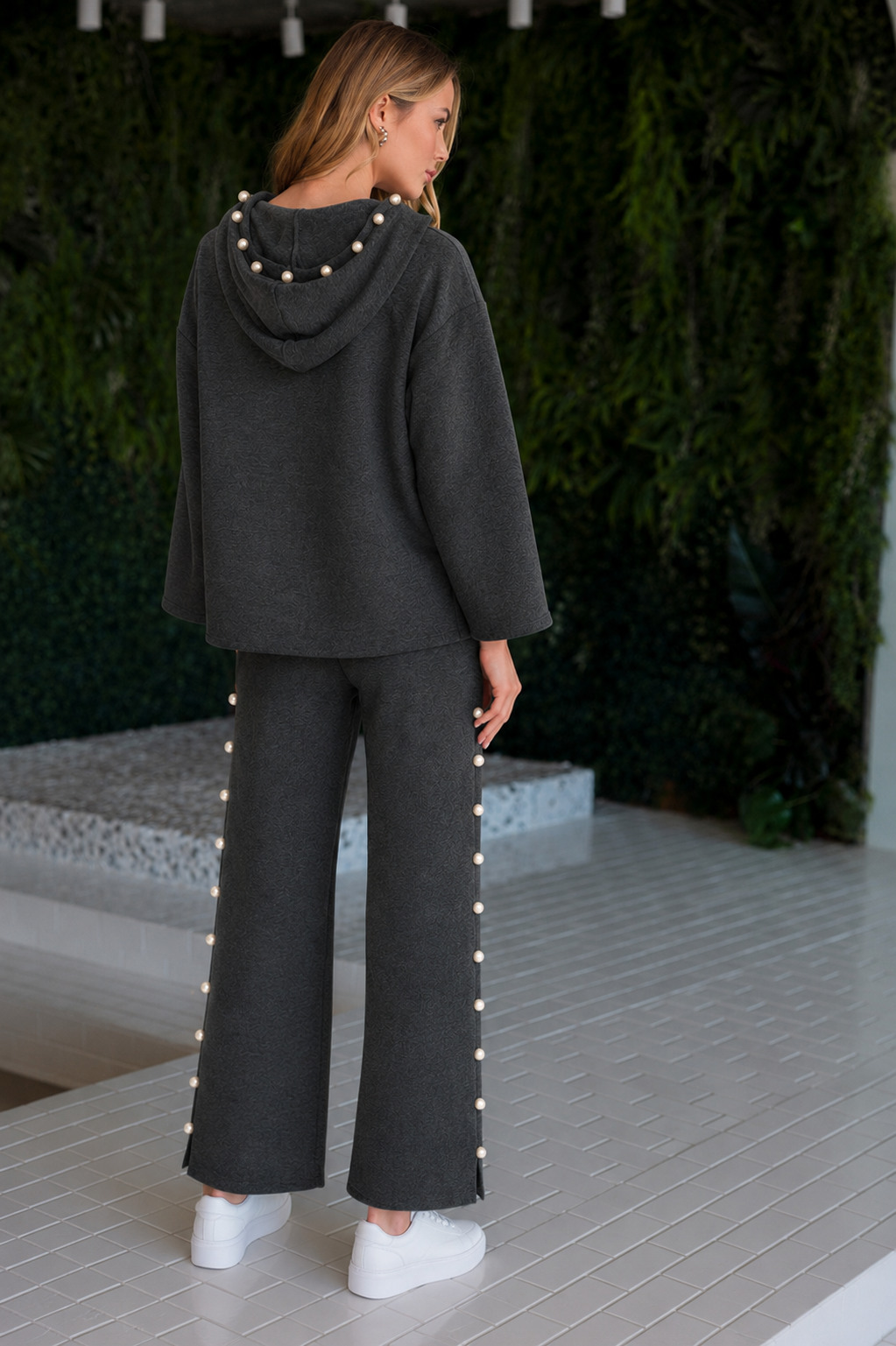 Farrah French Scuba Pearl Pant