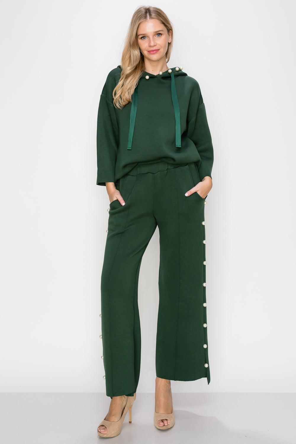 Farrah French Scuba Pearl Pant