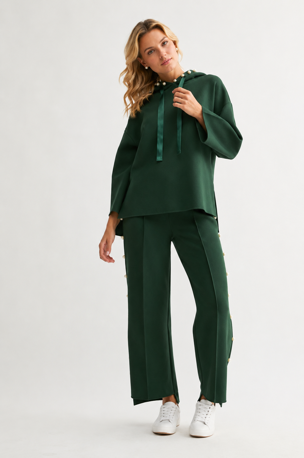 Farrah French Scuba Pearl Pant