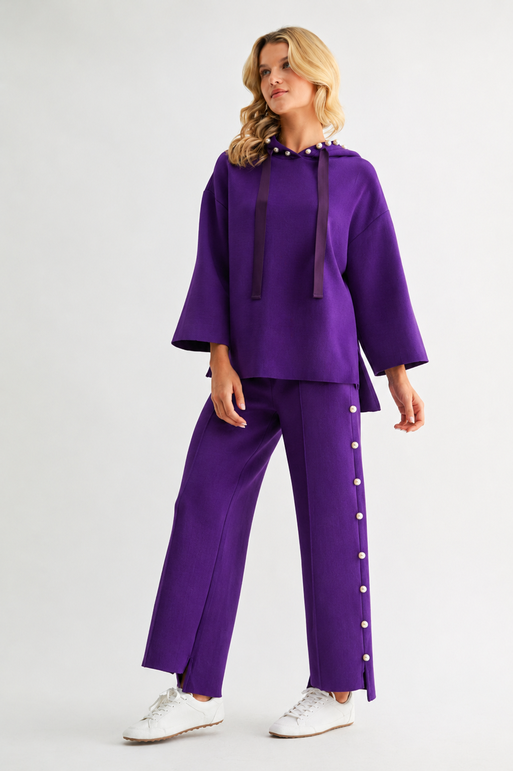 Farrah French Scuba Pearl Pant
