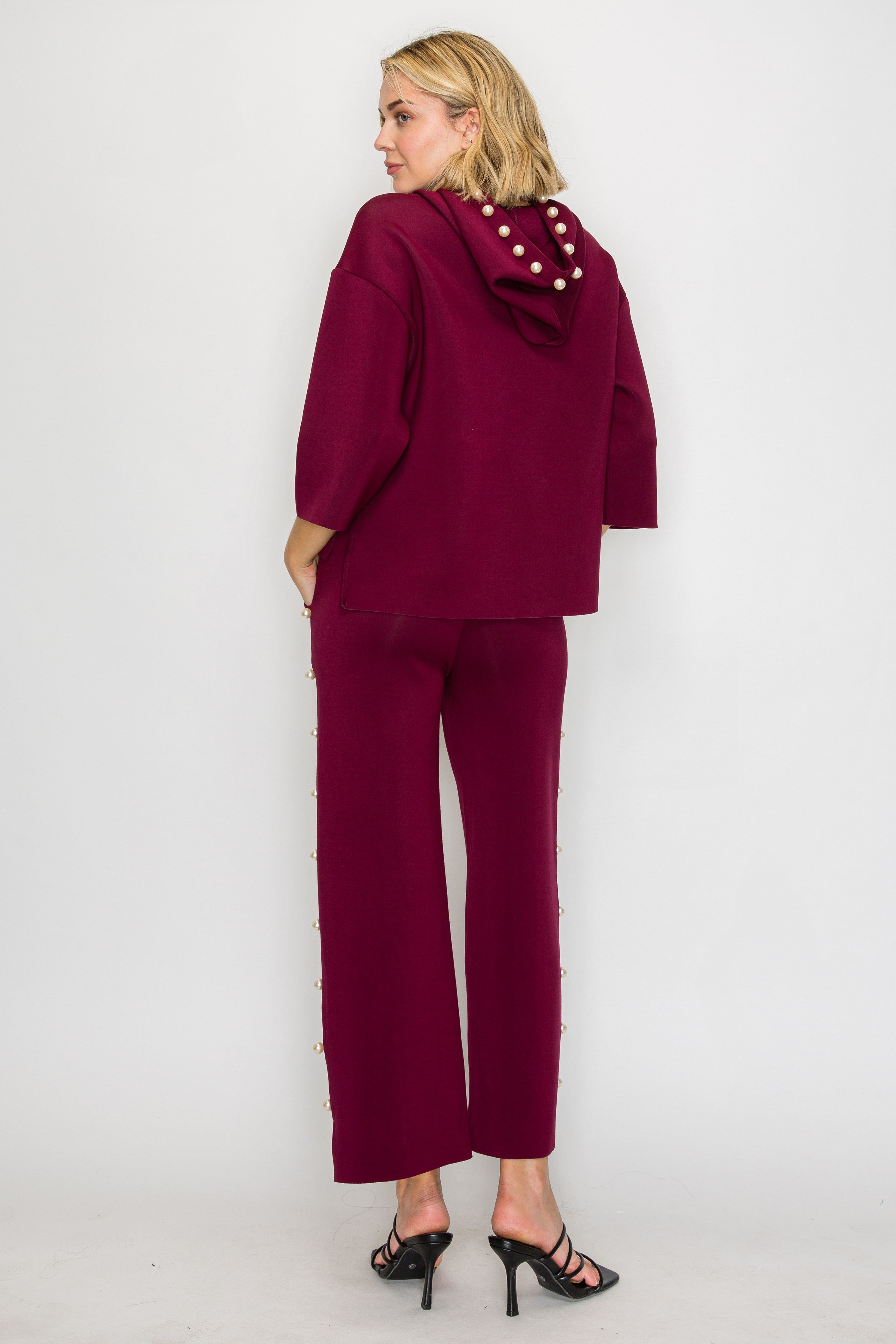 Farrah French Scuba Pearl Pant