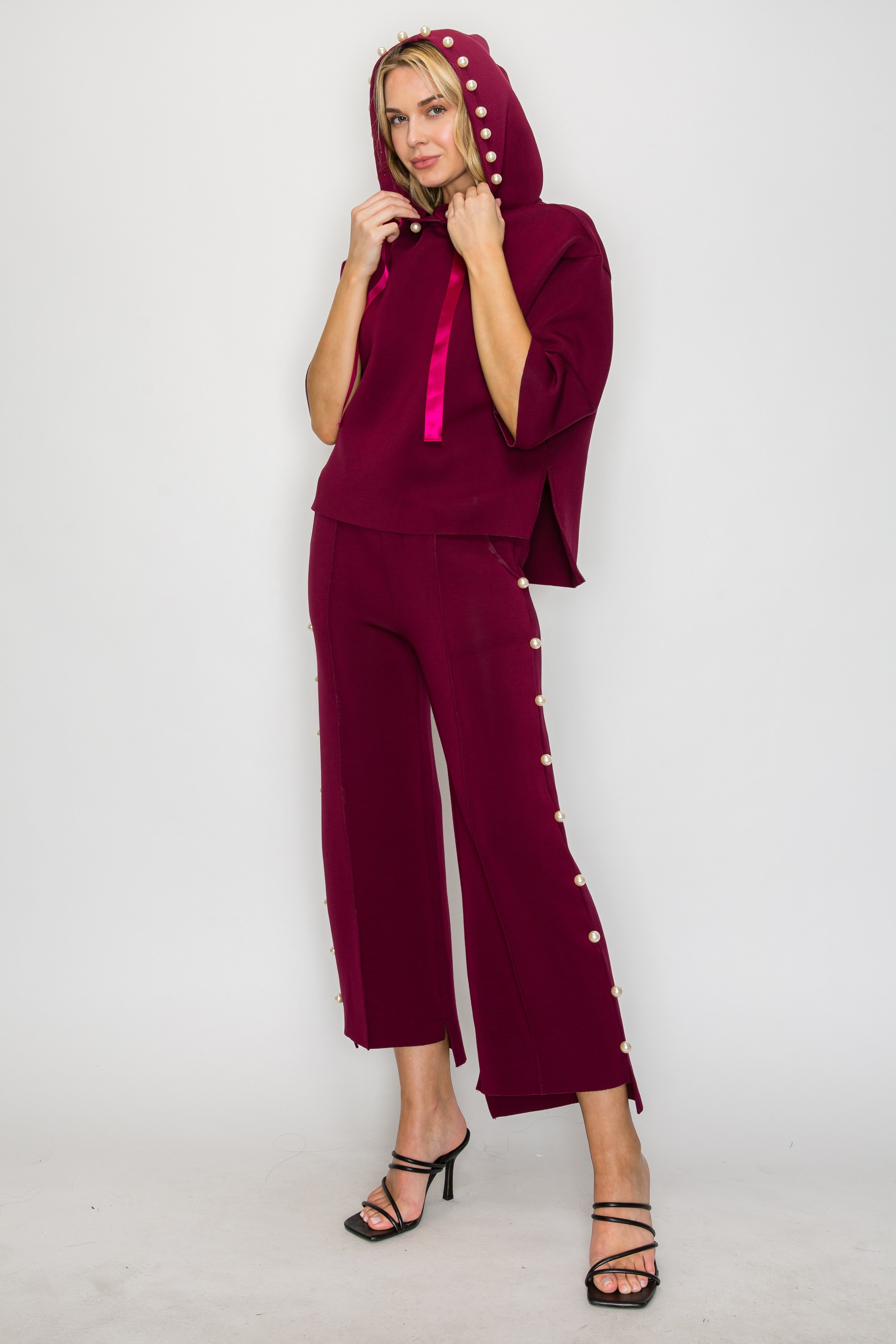 Farrah French Scuba Pearl Pant