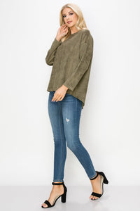 Adi Stretch Suede Top