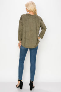 Adi Stretch Suede Top