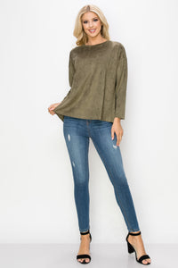 Adi Stretch Suede Top