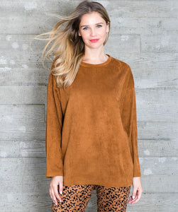 Adi Stretch Suede Top