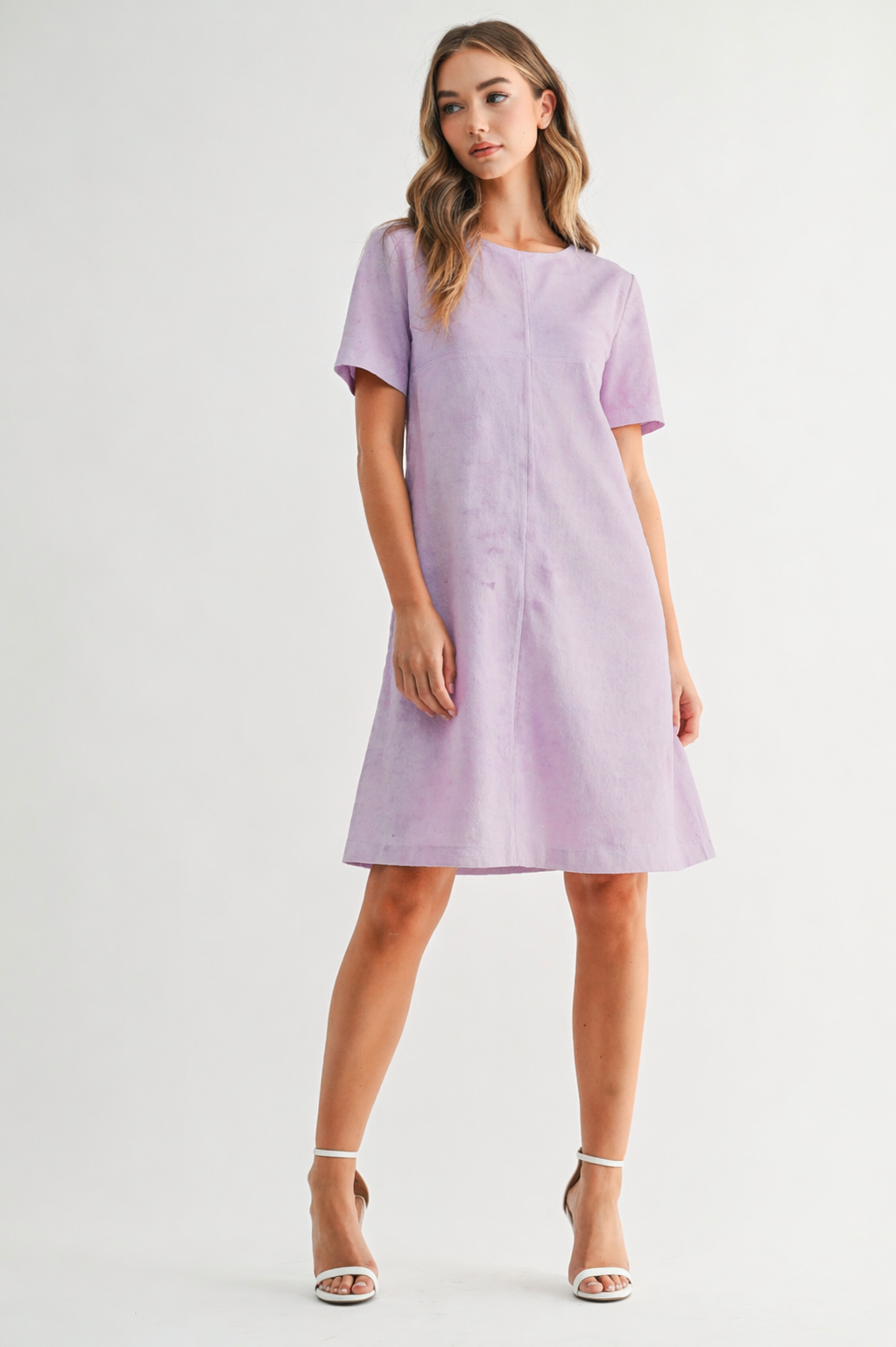 Audrey Suede Round Neck with Pockets