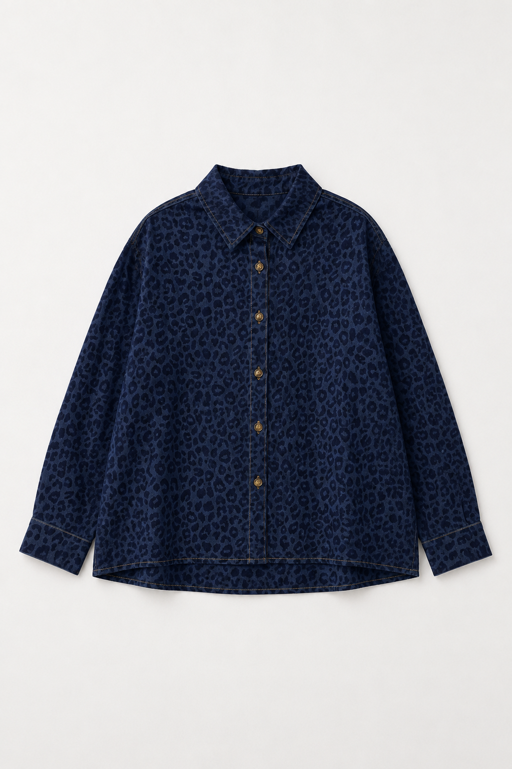 Corey Woven Animal Print Top
