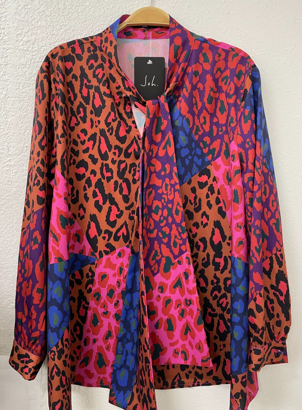 Walenna Printed Charmeuse Top