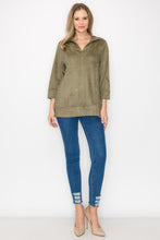 Load image into Gallery viewer, Addison Stretch Suede Top