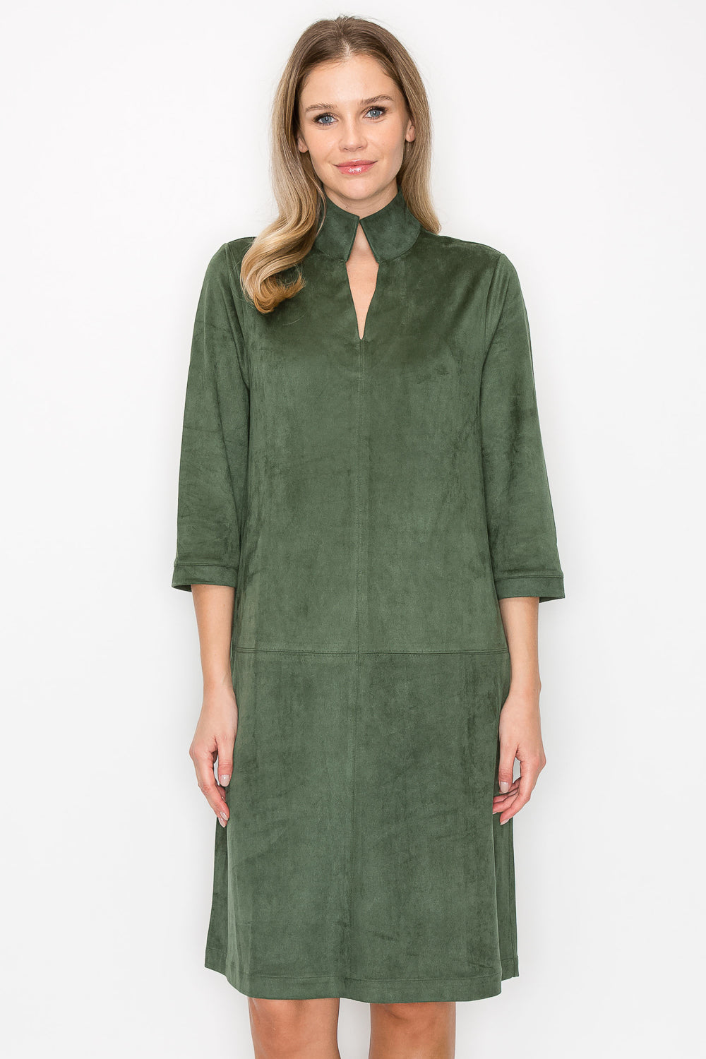 Aiden Stretch Suede Dress Joh Apparel