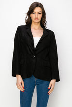 Load image into Gallery viewer, Amy Suede Blazer Jacket