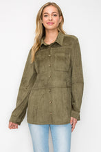 Load image into Gallery viewer, Avery Suede Top with Detailed Whipstitch