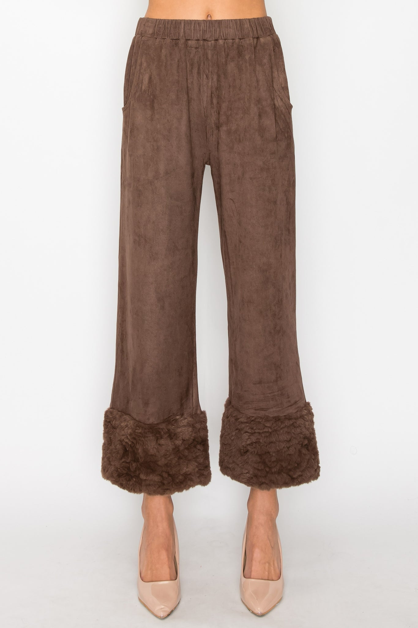 Amal Suede Pant with Fur – Joh Apparel