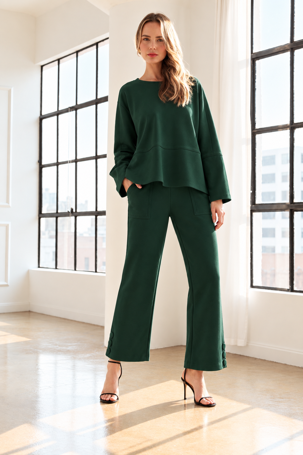 Krista Knit Matte Crepe Knit Top