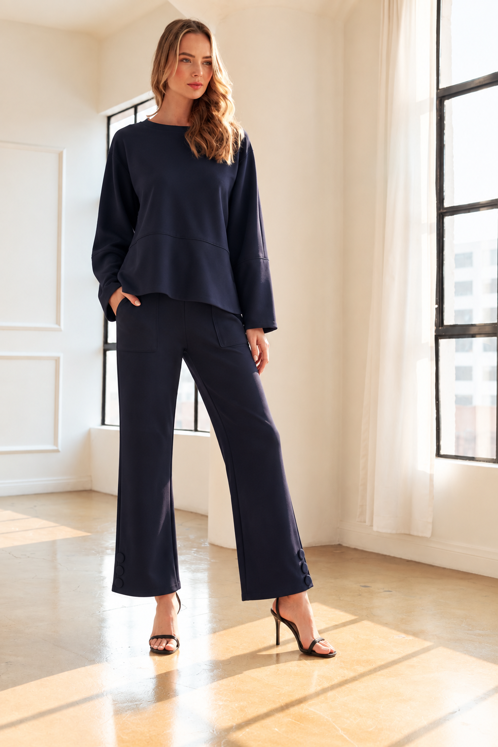 Kurtis Matte Crepe Knit Pant