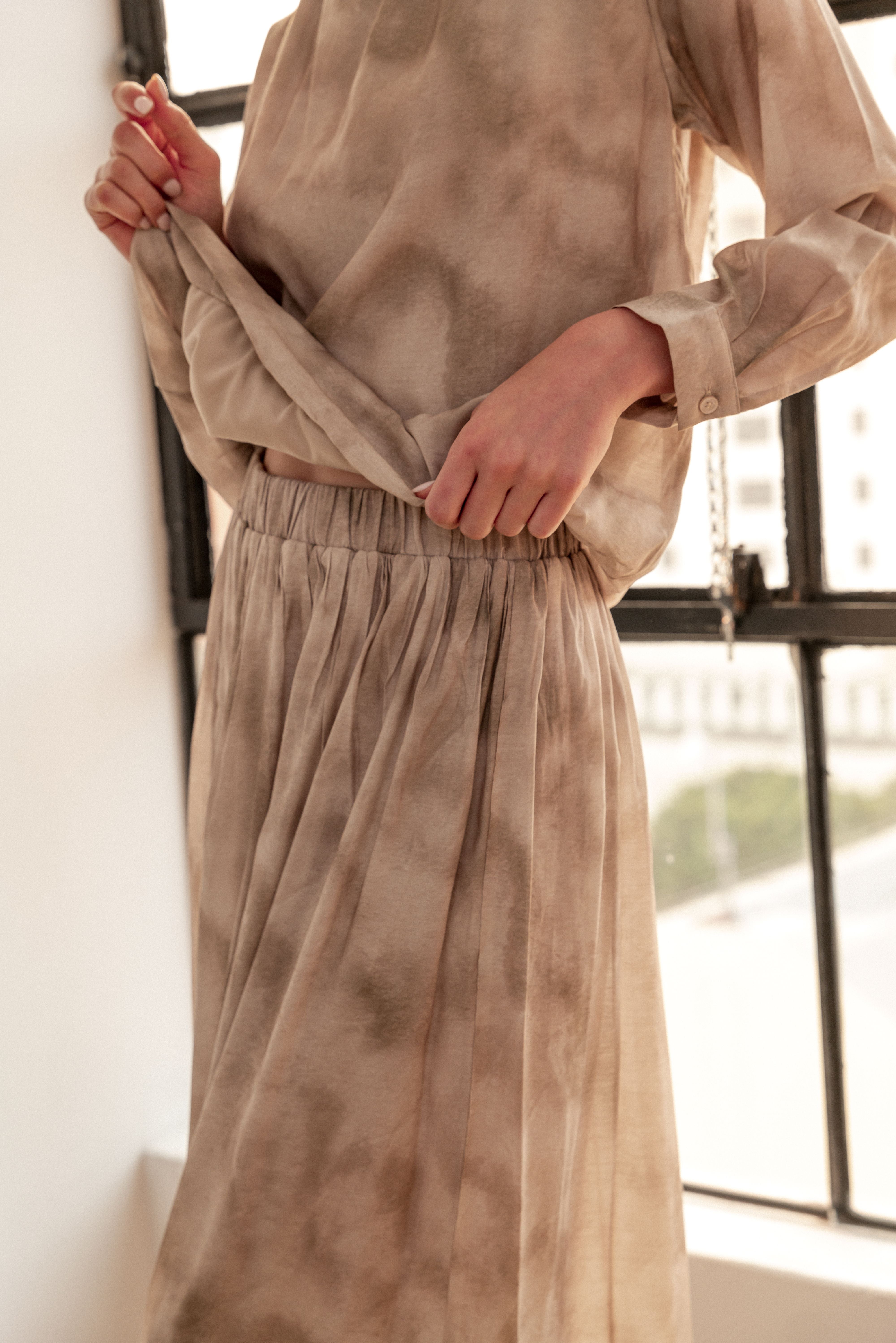 Jeanelle Woven Print Skirt