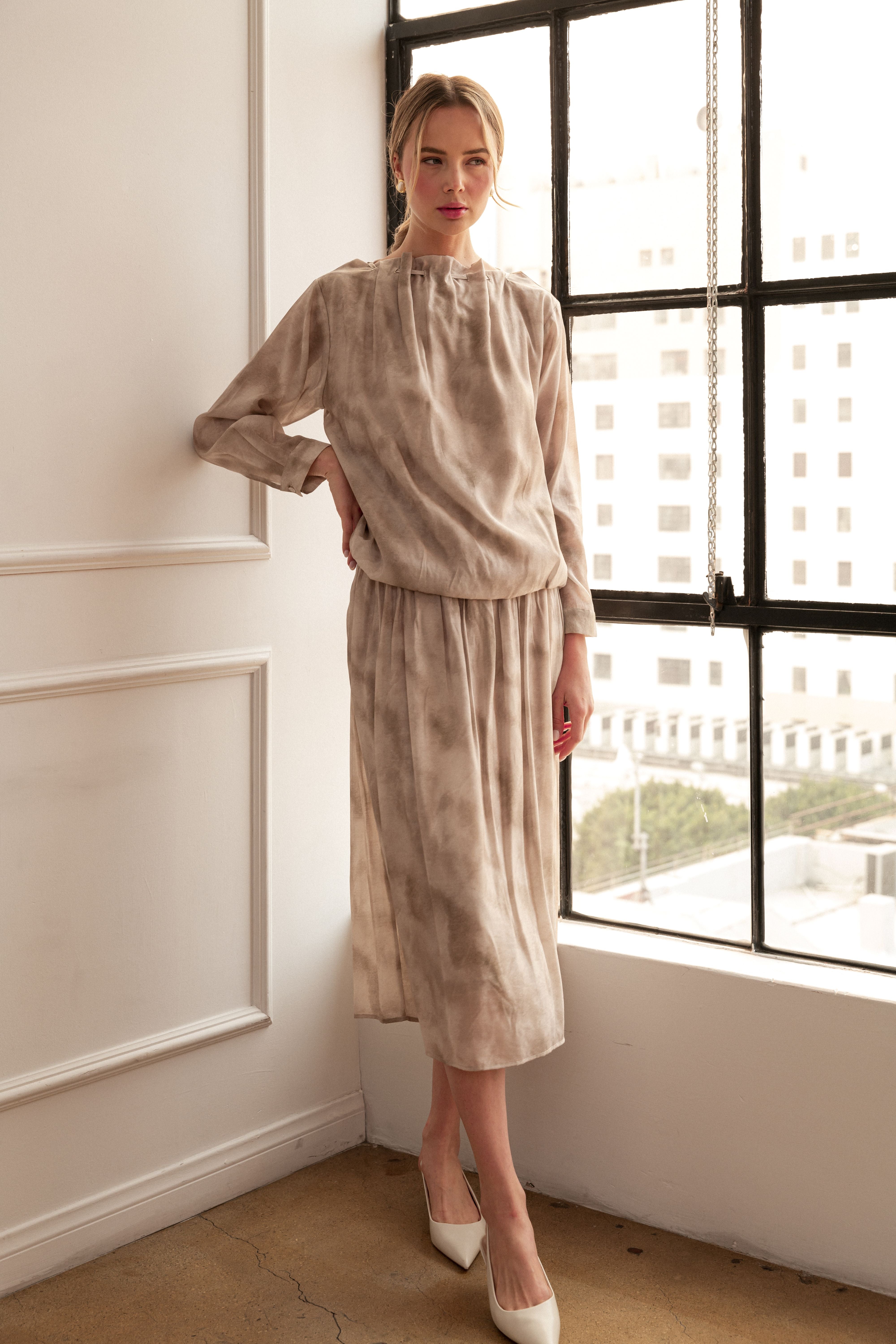 Jeremiah Woven Print Top