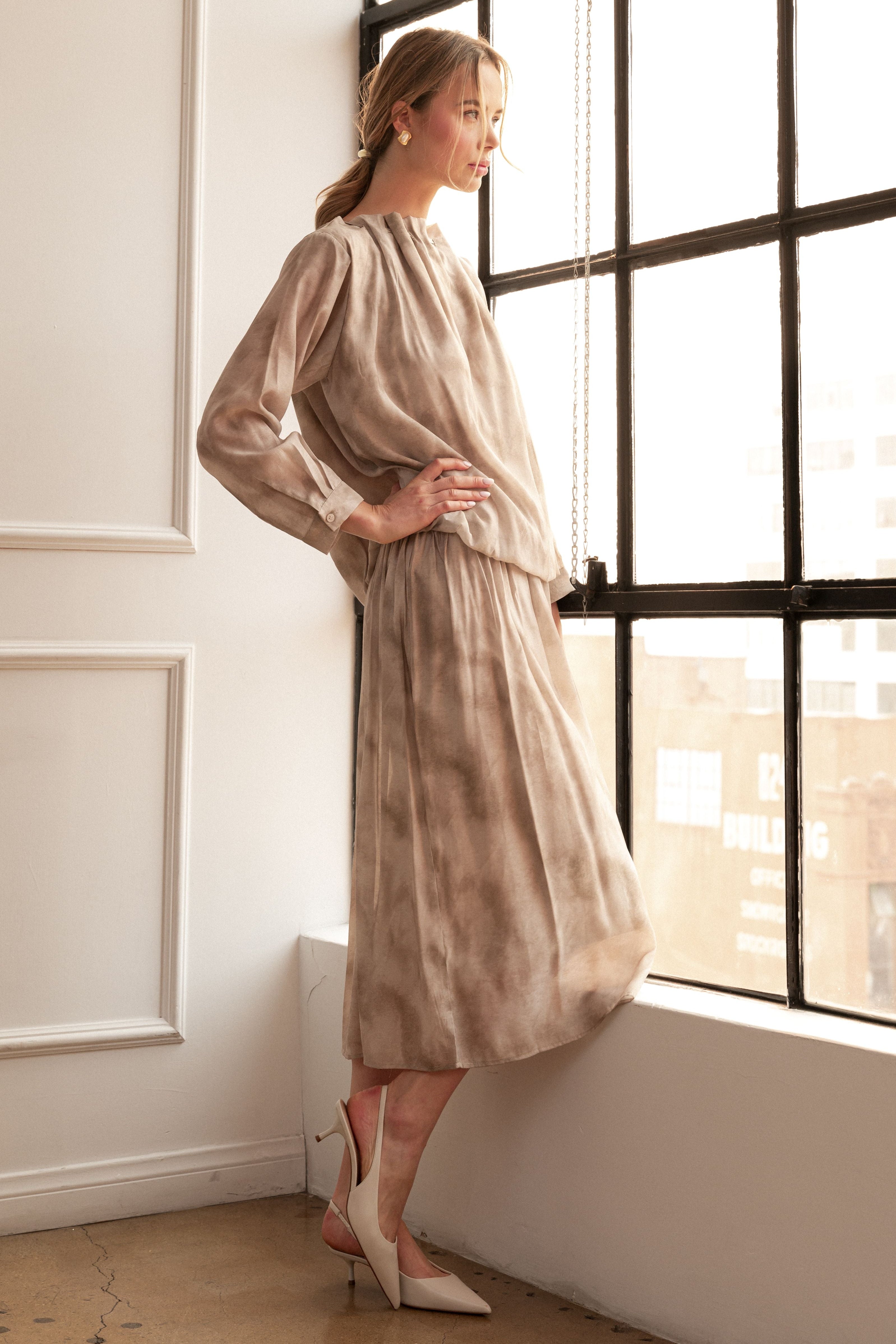 Jeanelle Woven Print Skirt