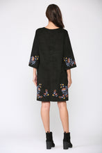 Load image into Gallery viewer, Avery Suede Embroidered Dress
