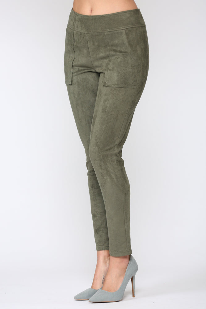 Amelia Stretch Suede Pant