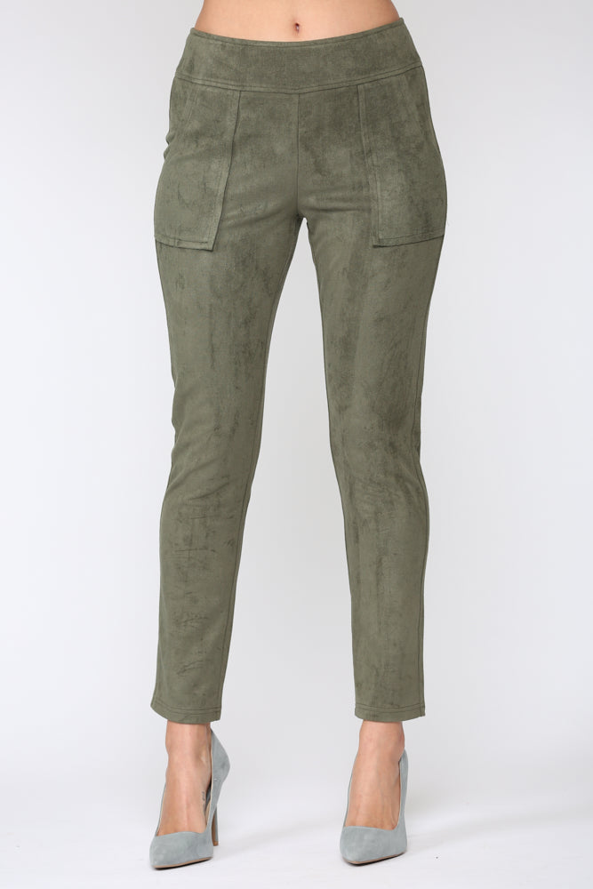 Amelia Stretch Suede Pant