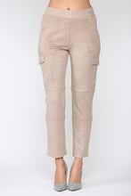 Load image into Gallery viewer, Amber Stretch Suede Cargo Pant