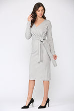 Load image into Gallery viewer, Shay Sweater Wrap Dress