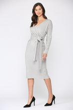 Load image into Gallery viewer, Shay Sweater Wrap Dress