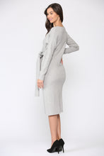Load image into Gallery viewer, Shay Sweater Wrap Dress