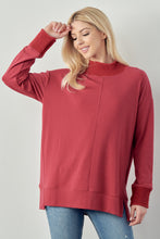 Load image into Gallery viewer, Felisa Knit Top with Ribbed Mock Neck