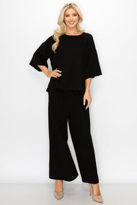 Karina Cotton Knit Round Neck Top