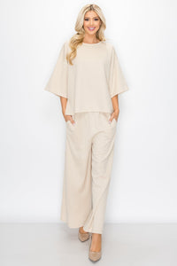 Karina Cotton Knit V-Neck Top