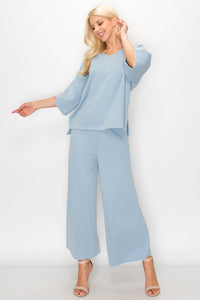 Karina Cotton Knit V-Neck Top