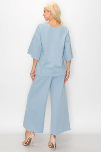 Karina Cotton Knit V-Neck Top
