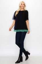 Load image into Gallery viewer, Rina Top with Mesh &amp; Pointe Knit