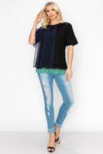 Load image into Gallery viewer, Rina Top with Mesh &amp; Pointe Knit