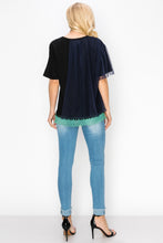 Load image into Gallery viewer, Rina Top with Mesh &amp; Pointe Knit