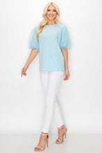 Load image into Gallery viewer, Randi Cotton Top with Chiffon