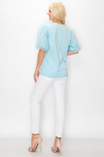 Load image into Gallery viewer, Randi Cotton Top with Chiffon